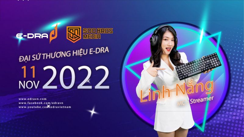 “Mỹ nữ MC Esports” Linh Nắng chính thức trở thành Đại sứ Thương hiệu Gaming Gear - E-Dra Nguồn bài viết: https://gamehub.vn/hub/my-nu-mc-esports-linh-nang-chinh-thuc-tro-