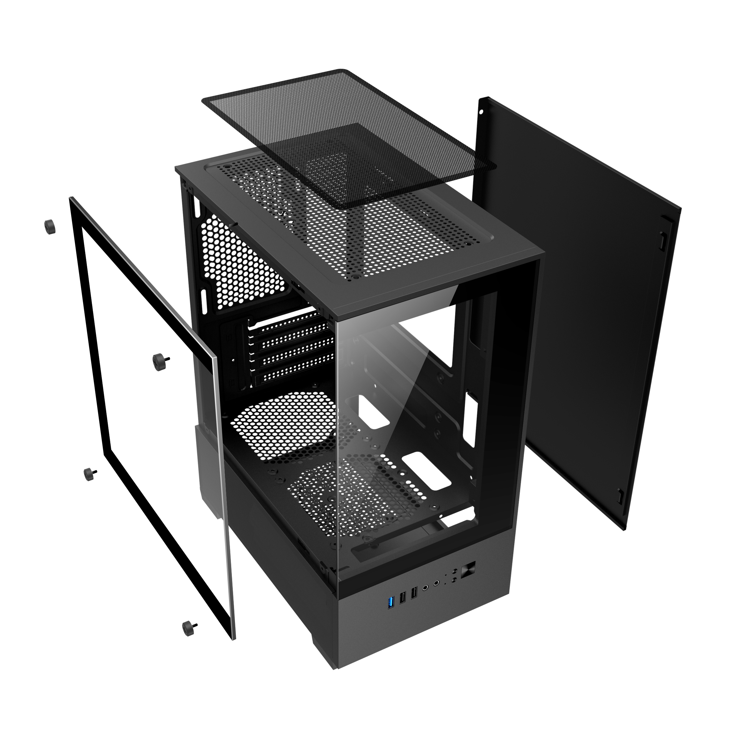 Case máy tính EDRA ECS1303 - Black 