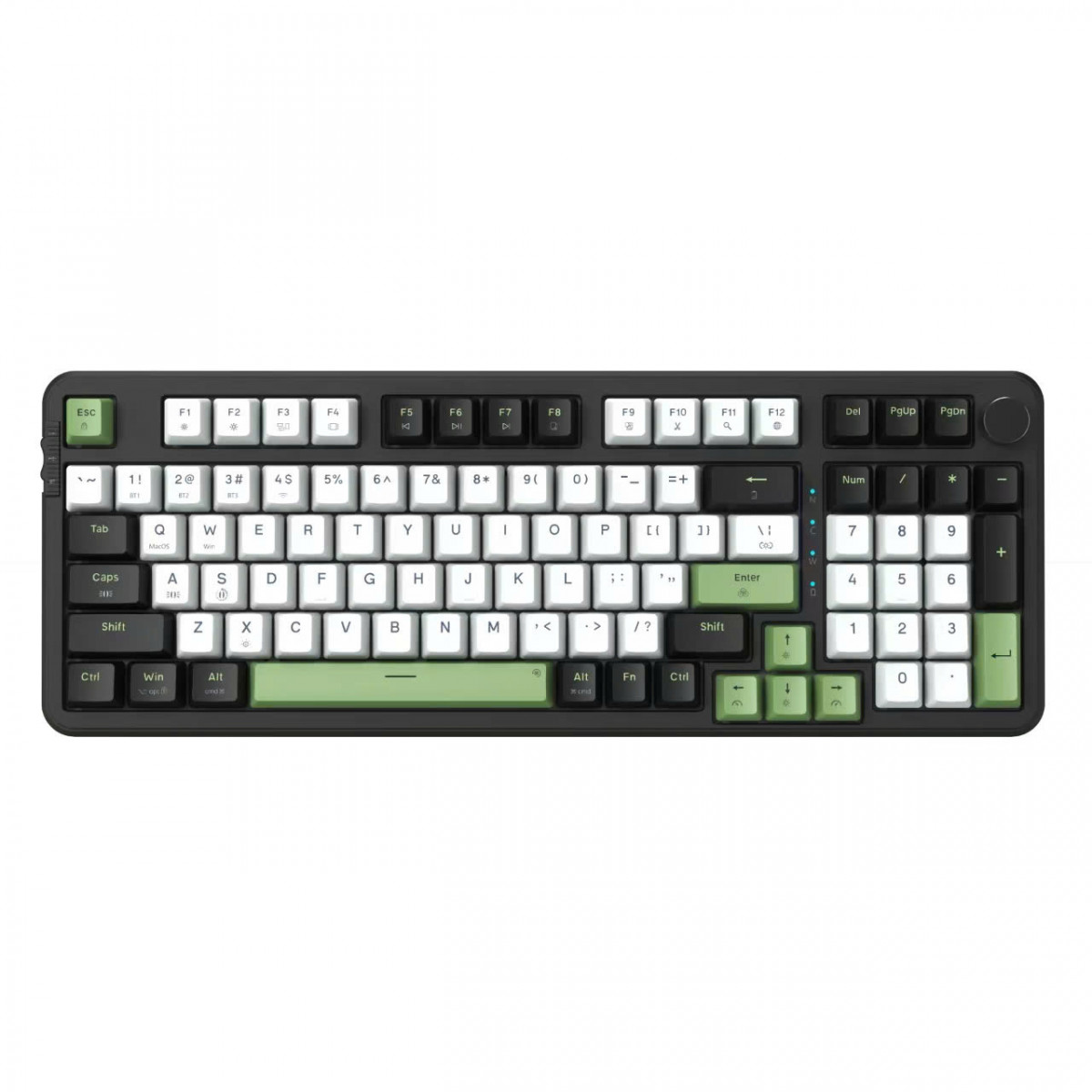 Bàn phím chơi game cơ EDRA EK398W (White + Black + Green)
