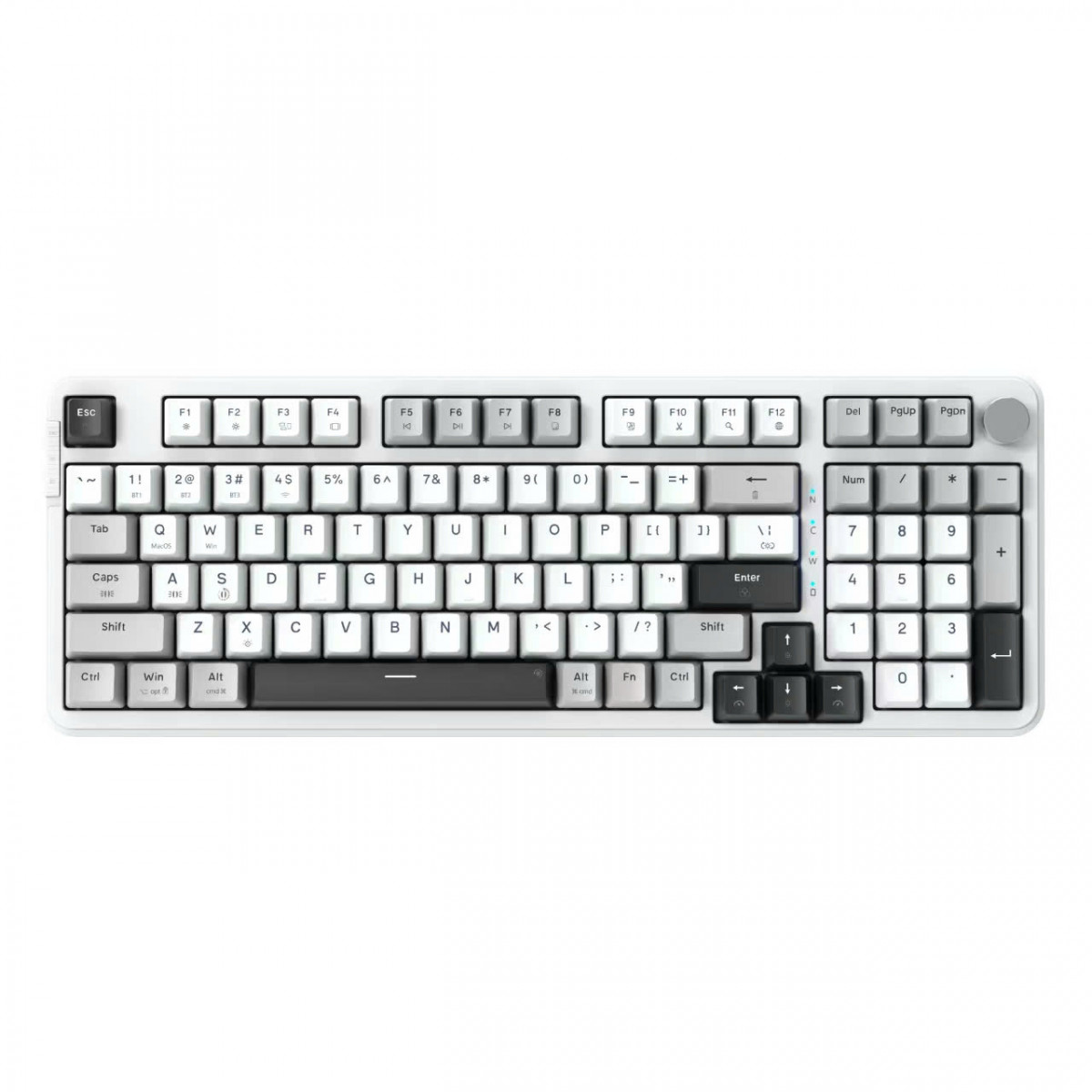 Bàn phím chơi game cơ EDRA EK398W (White + Black + Gray)