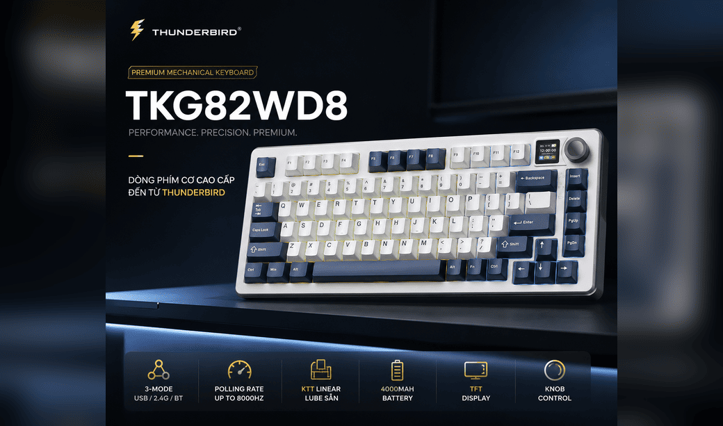 ThunderBird TKG82WD8: Bí Mật Gì Khiến Cả Làng Phím Custom Phải 