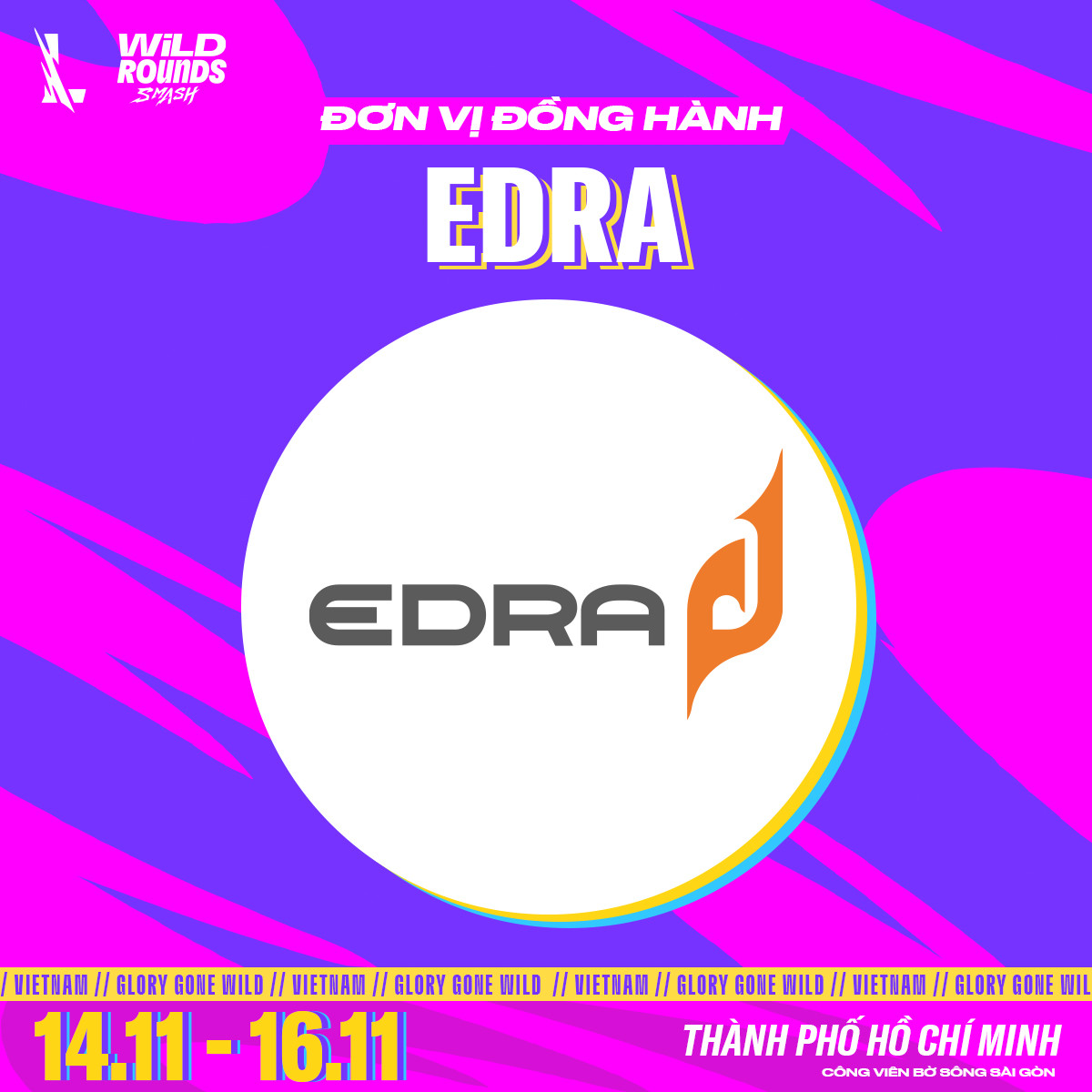 Ghế Gaming EDRA Đồng Hành Cùng Wild Rounds: Smash 2025 Chinh phục Sân Đấu Quốc Tế