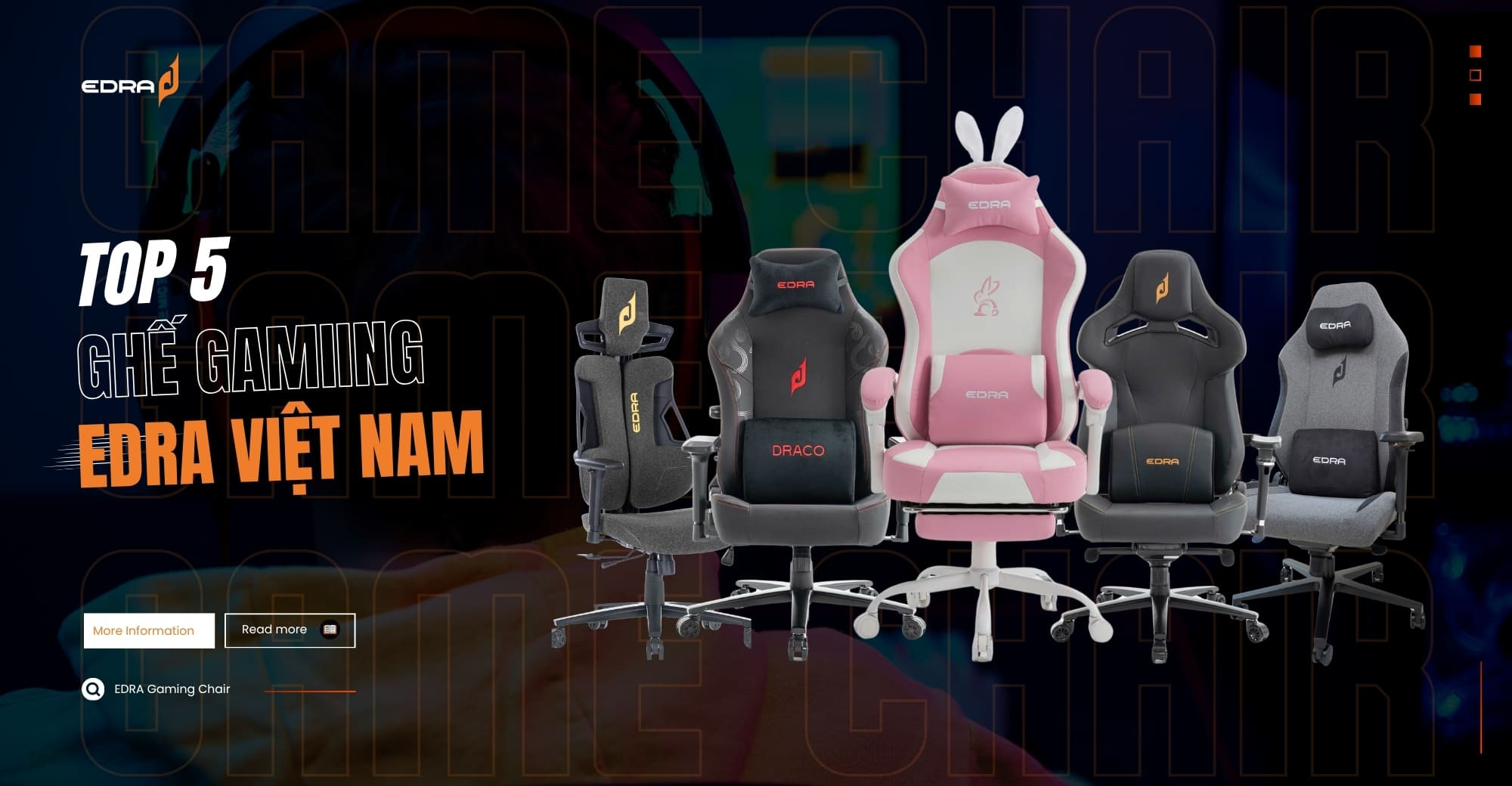 Top 5 Ghế Gaming EDRA Xịn Cao Cấp Đáng Mua Nhất