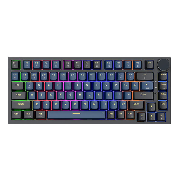 Bàn phím chơi game cơ EDRA EK375v2 - Alpha (Black + Blue)