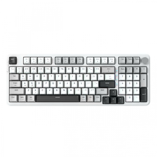 Bàn phím chơi game cơ EDRA EK398W (Light Gray + White + Dark Gray)