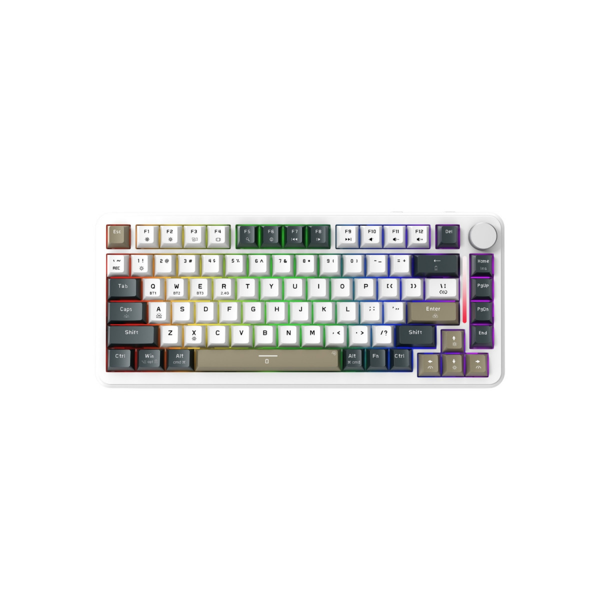 Bàn phím chơi game cơ EDRA EK375W - White