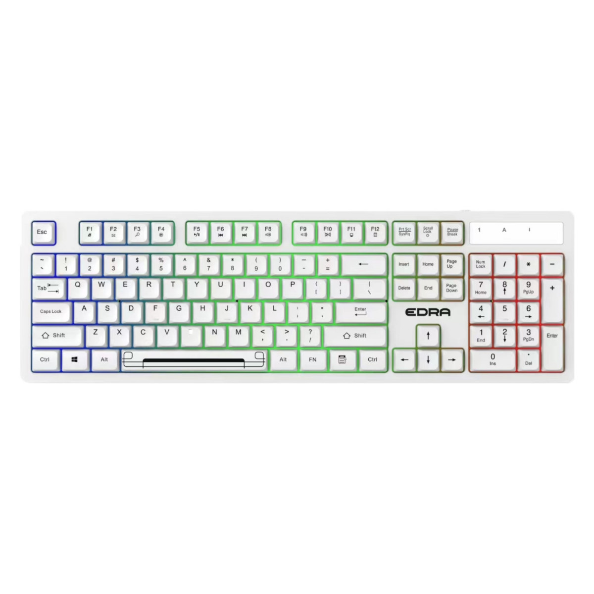 Bàn phím văn phòng EDRA EK506 - White + Pink